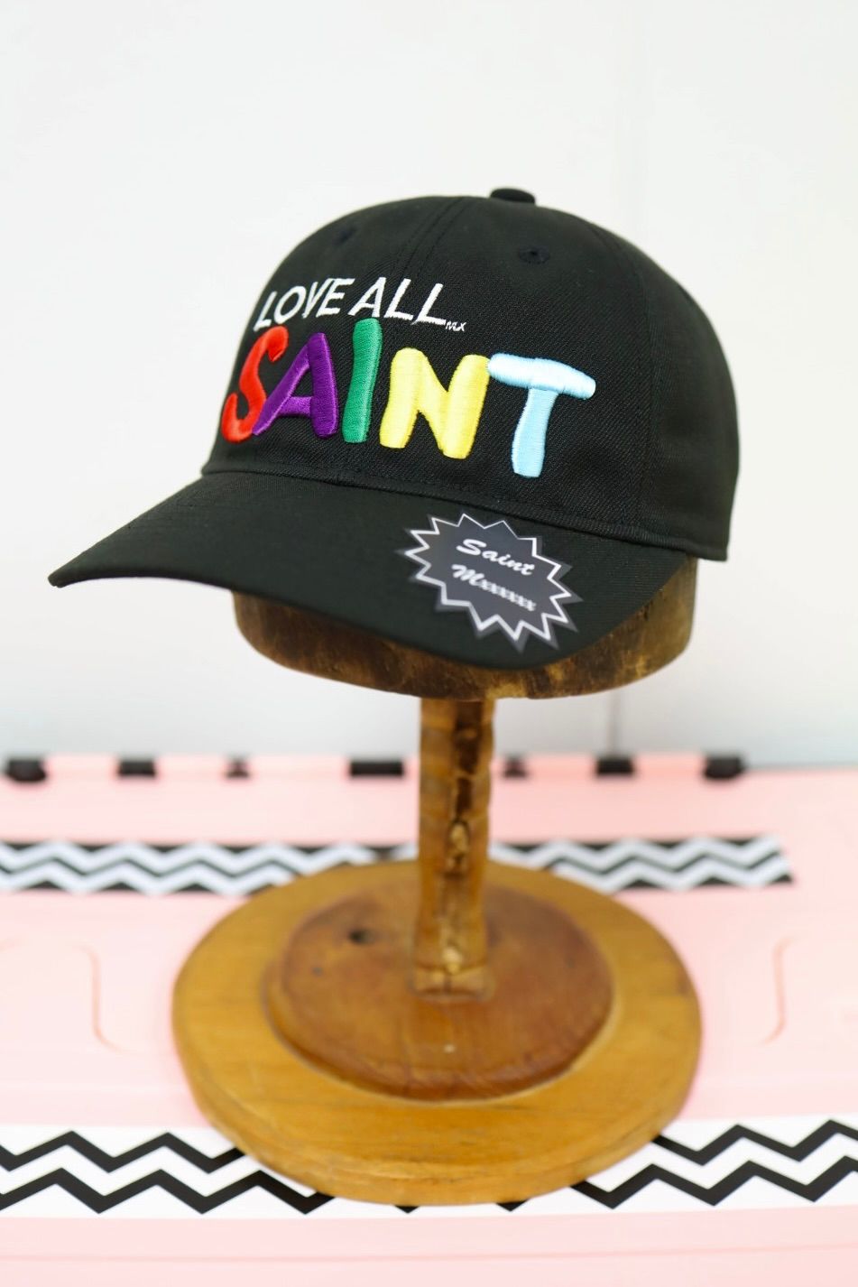 セントマイケル 26SS LOVE ALL_CAP(SM-MK8-0000-080)BLACK☆4月29日(水)新作発売！