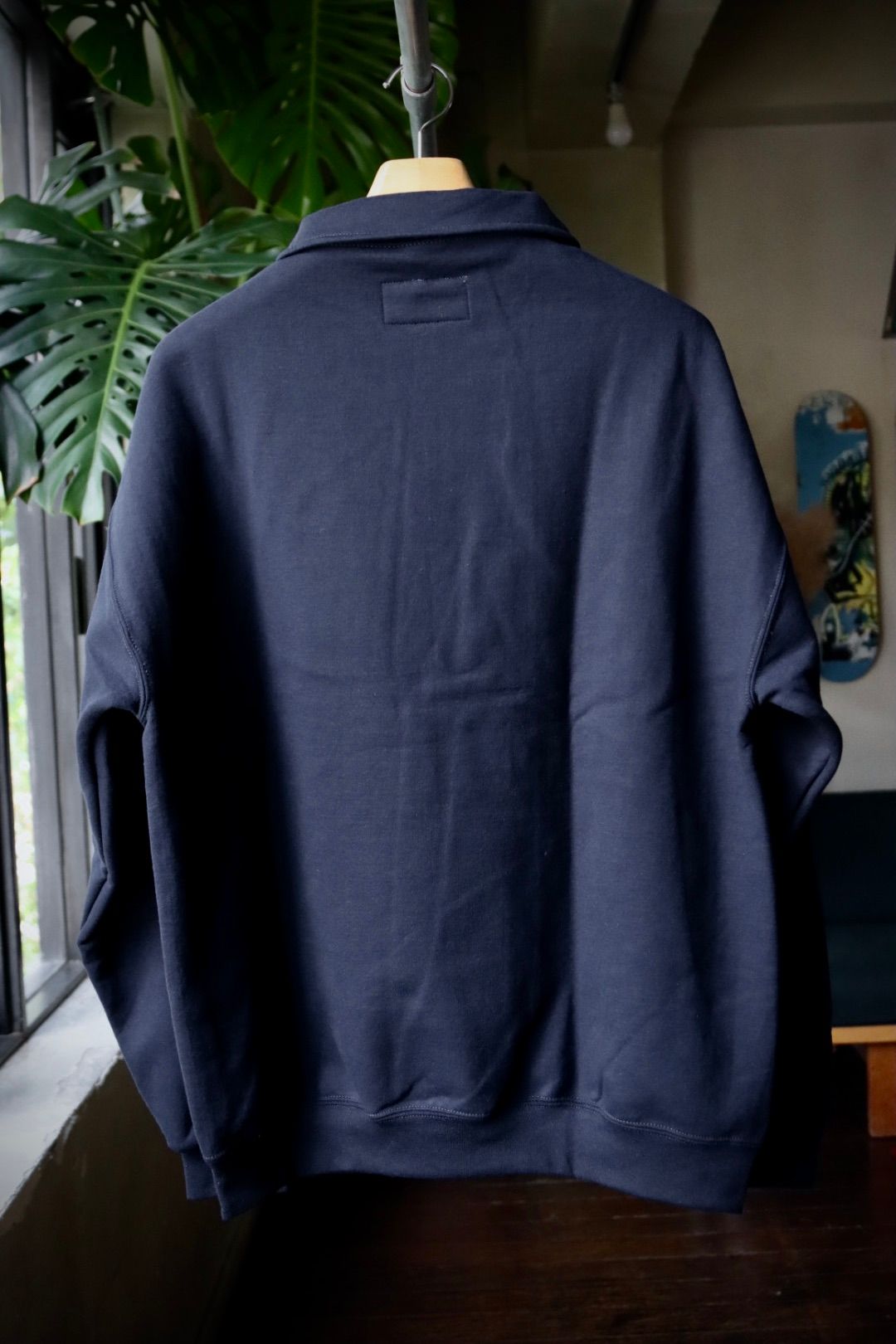 セダンオールパーパスFW23 Arch Logo Quarter Zip Sweatshirt (SD23F-CT03)Navy