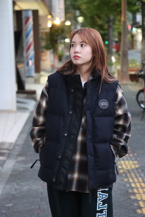 CANADA GOOSE 22AW GARSON VEST WOOL BLACK LABEL style.2022.10.31