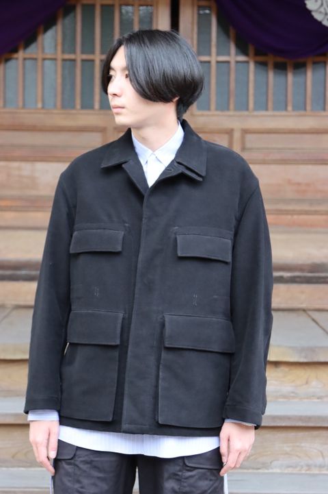 YOKE MILITARY FIELD JACKET"BLACK"style