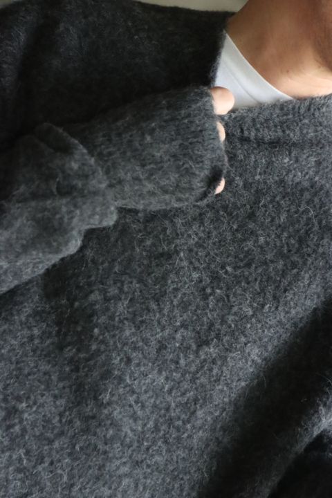 blurhms 22FW Wool Alpaka Napping Knitスタイル.2022.9.25.