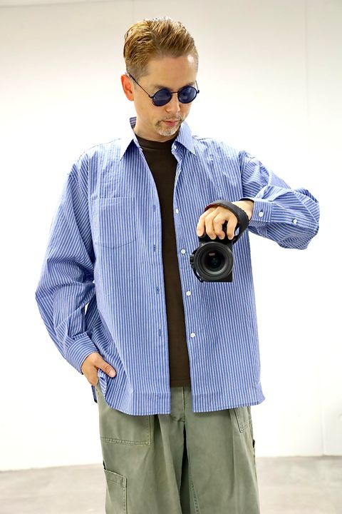 フレッシュサービス 26SS HRAFTeX® L/S STRIPE SHIRT(FSC262-50007)BLUE STRIPE☆5月30日(土)発売！