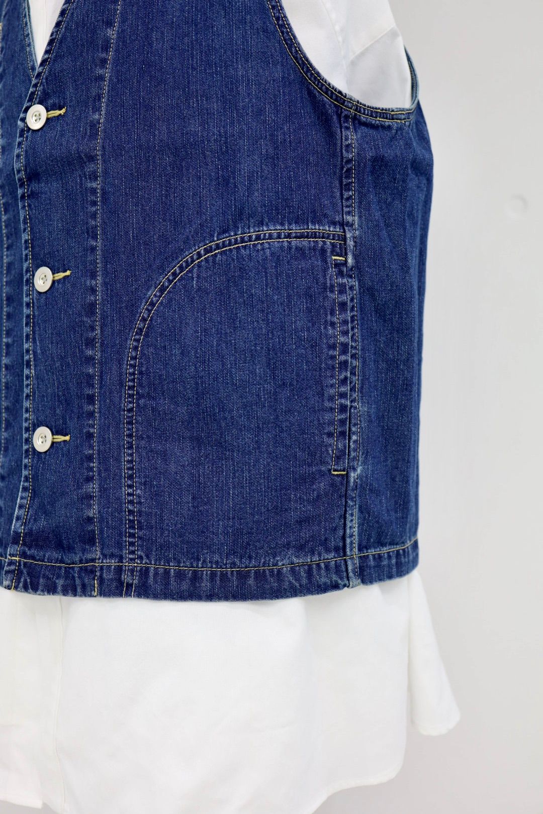 フレッシュサービス WORKERS DENIM VEST(FSC261-30266FB)FADE INDIGO☆12月20日(土)発売！