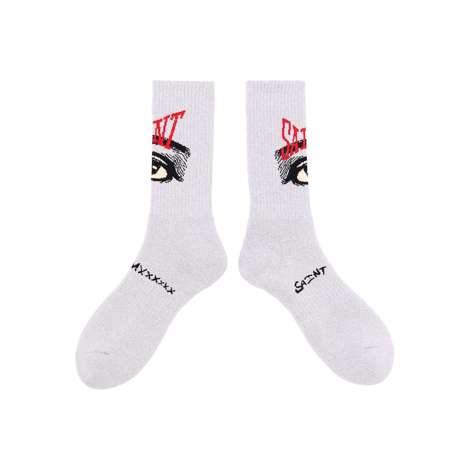 セントマイケル 26AW EYE_SOCKS(SM-MK1-0000-110)GRAY☆7月6日(月)発売！