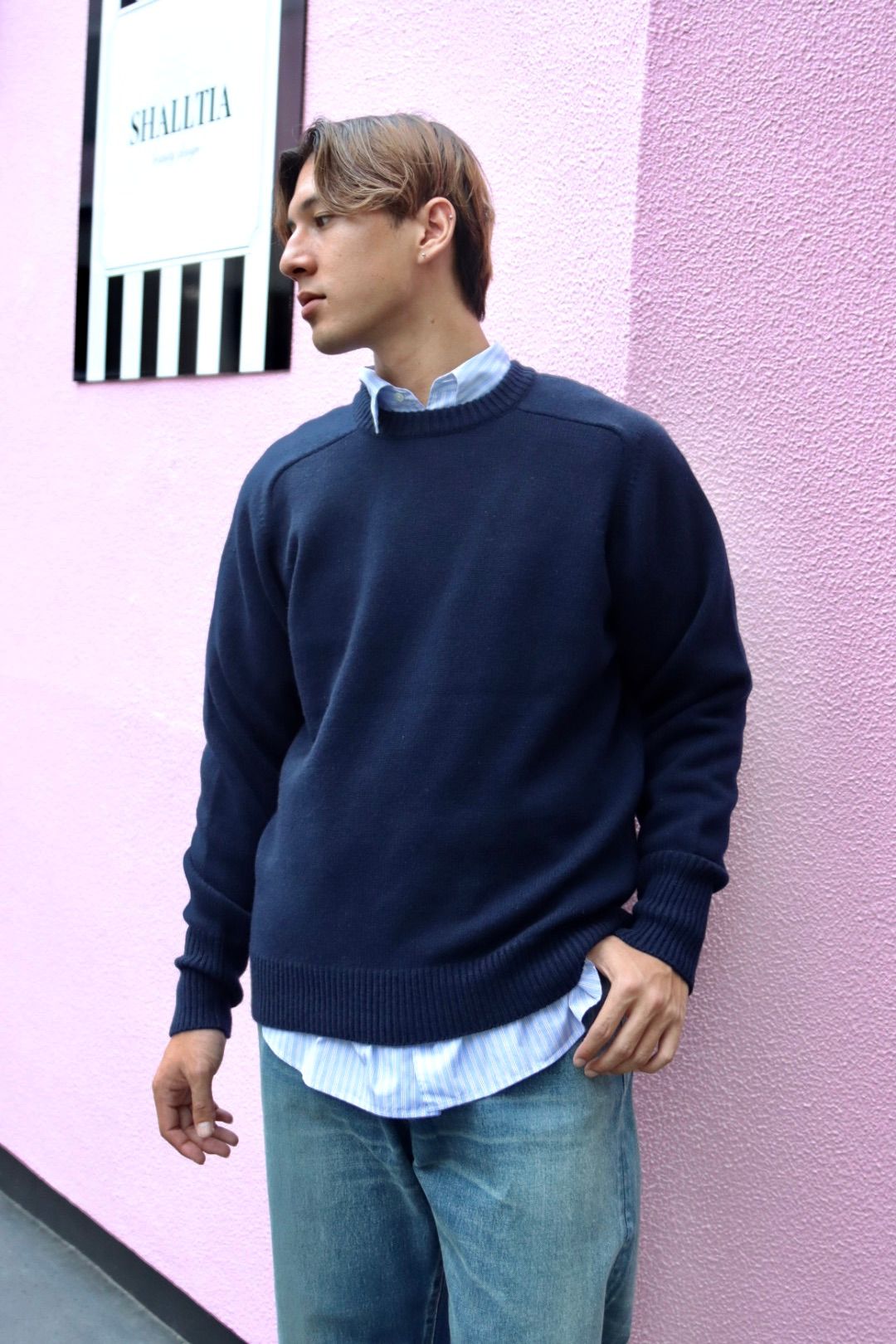 Graphpaper グラフペーパー 23AW SPOT CANCLINI L/S Oversized Regular Collar Shirtスタイル