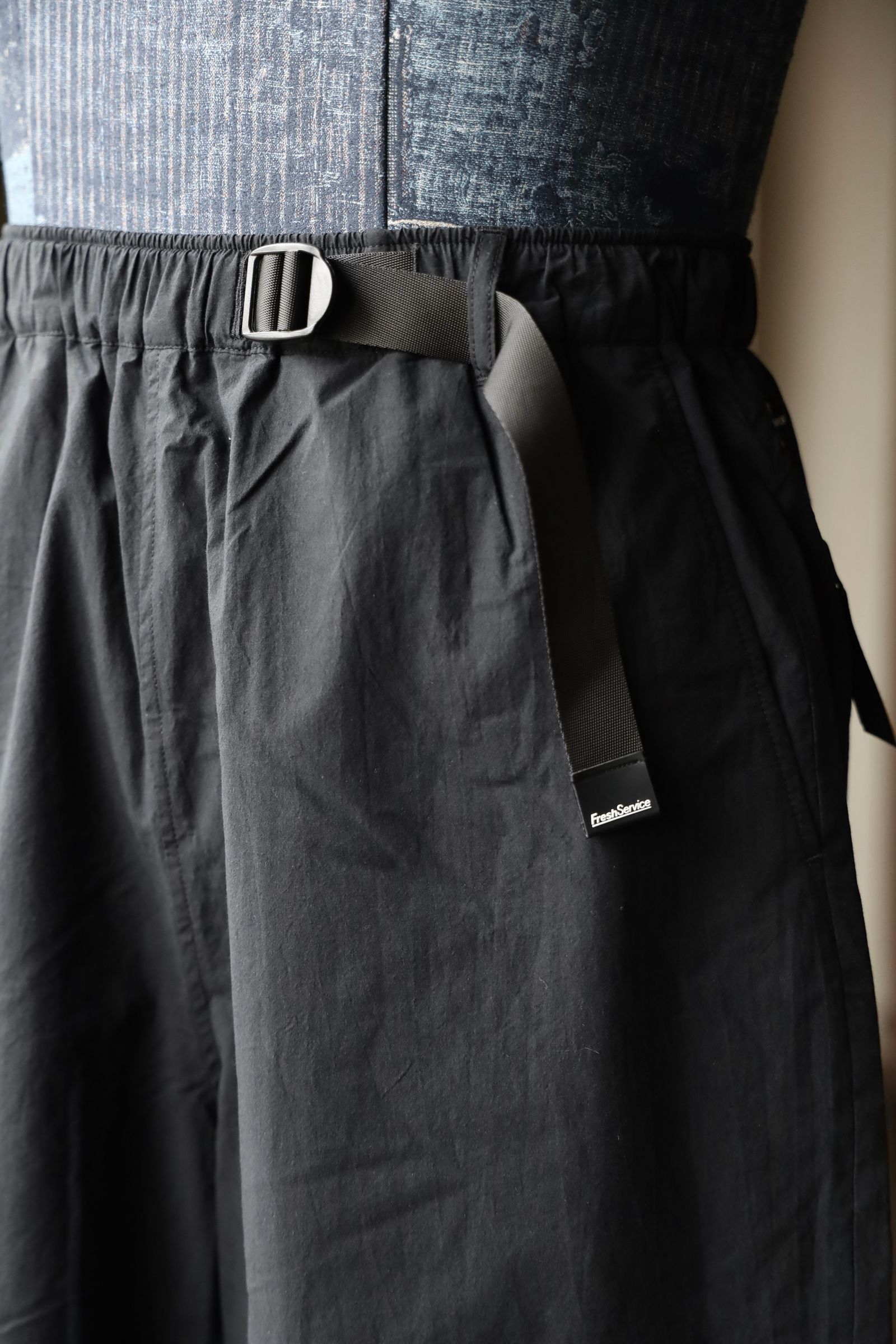 フレッシュサービス CRISP COTTON CLIMBING SHORTS(FSC252-40038)BLACK