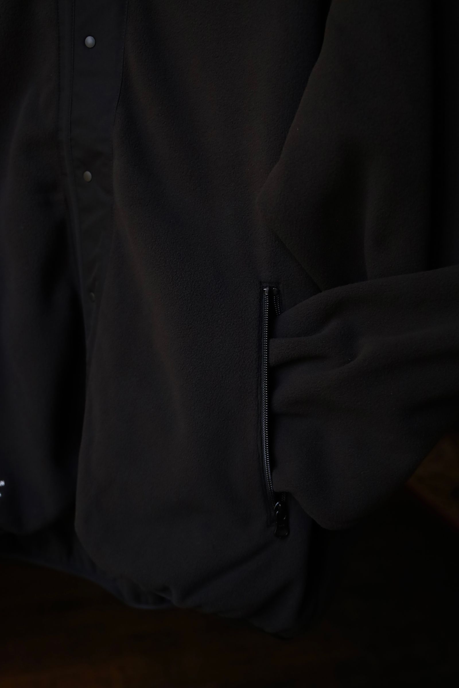 フレッシュサービス SYNTHETIC FLEECE CARDIGAN(FSC243-30093)BLACK