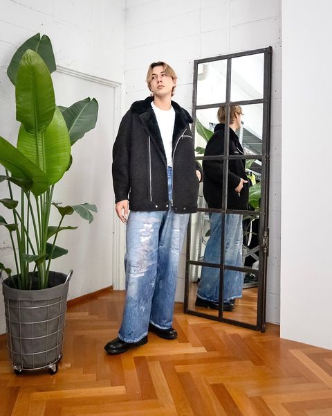 Graphpaper Sheep Mouton Aviator Jacket スタイル 8月31日新作発売！
