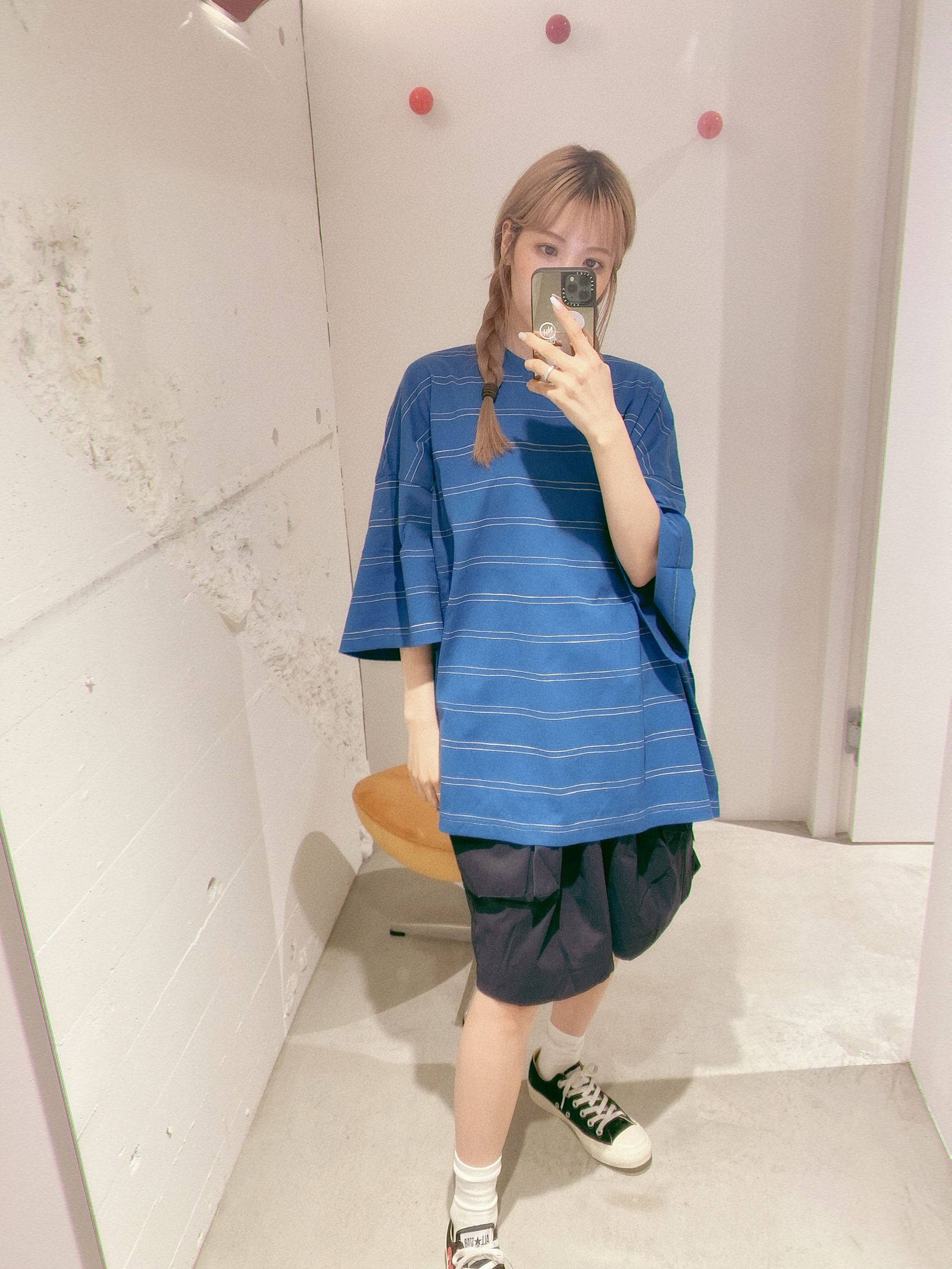 S.F.C 24SS エスエフシー DOUBLE WIDE SIDE STRIPE TEE(SFCSS24CS11)Blue×Cream☆3月30日(土)発売！