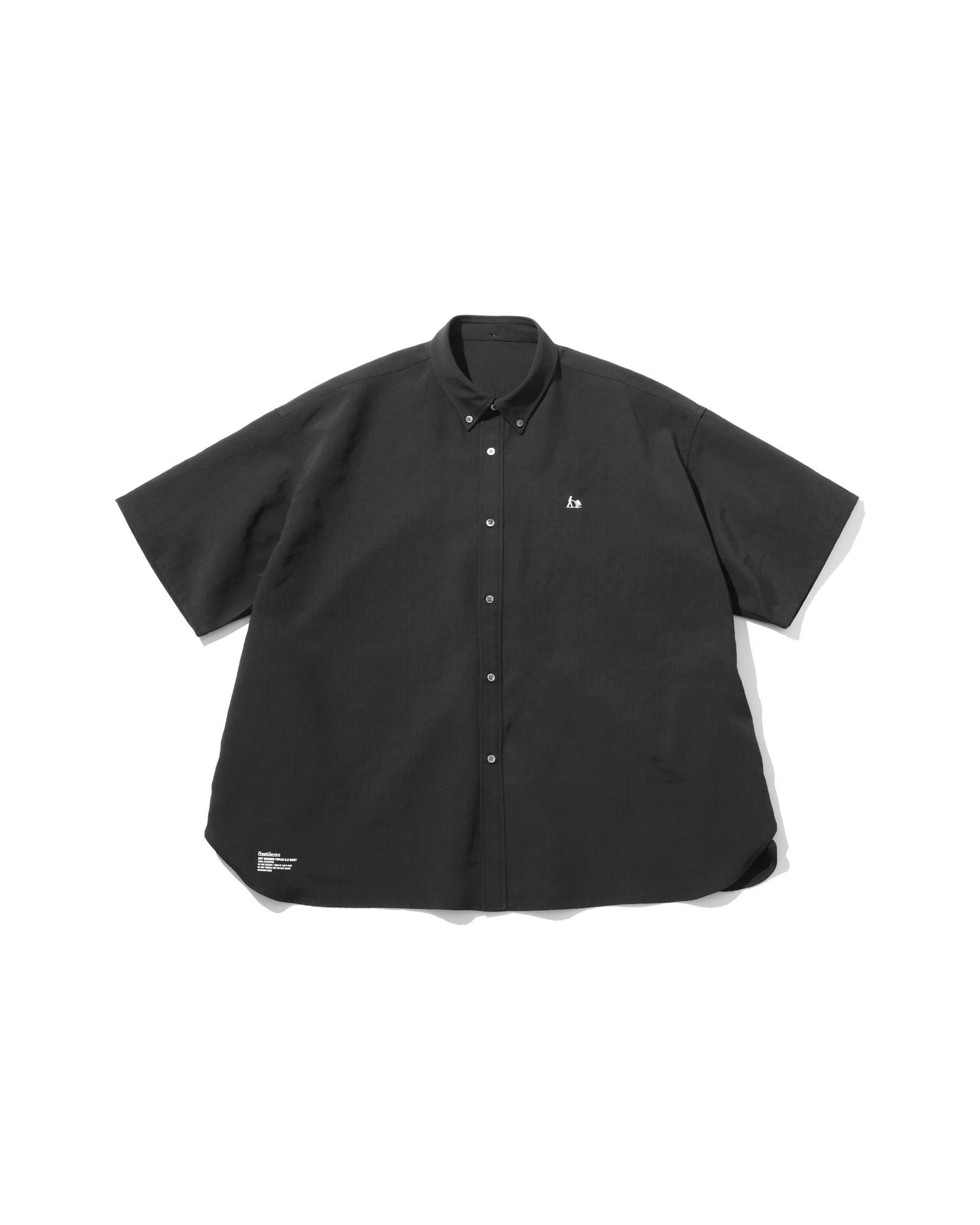 フレッシュサービス 26AW DRY WASHER POPLIN S/S B.D SHIRT(FSC263-50063)BLACK☆8月1日(土)発売！