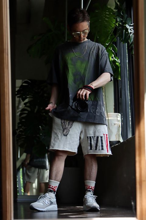 ©SAINT M×××××× ベルベルジンコラボTシャツスタイル