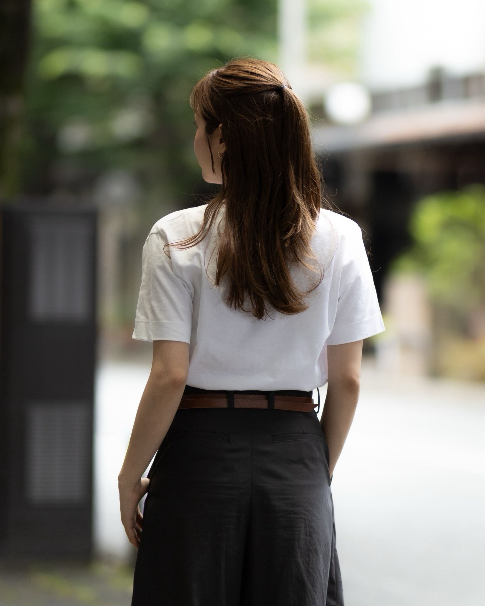 PLAY COMME des GARCONS ゴールドハートワンポイントTシャツstyle.2026.6.7