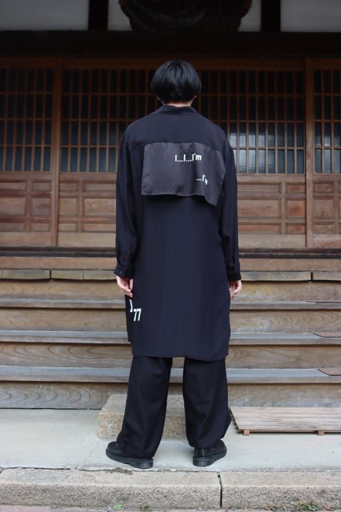 Yohji Yamamoto 21AW M-ツバメ濃紺プリントB(HX-B58-412) style.2021.8.29.