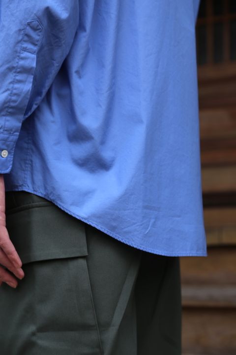 Broad L/S Oversized Regular Collar Shirt"BLUE"Style.2020.2.14.