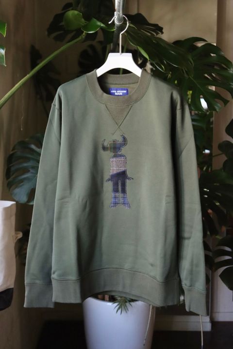 ジュンヤワタナベマン 22FW Jay Kayコラボ スウェット(WJ-T005-051)GREEN