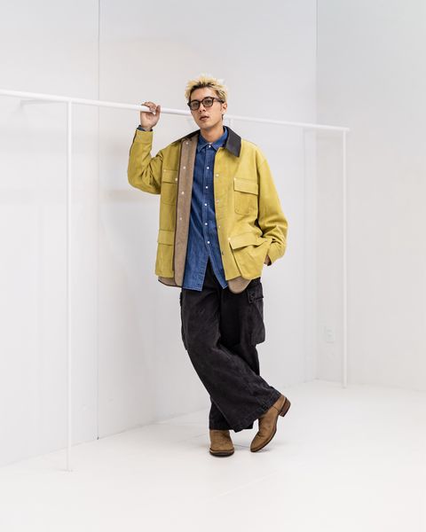 YOKE Nuback Leather Coverall Jacket (YELLOW BEIGE)10月11日(土)新作発売！
