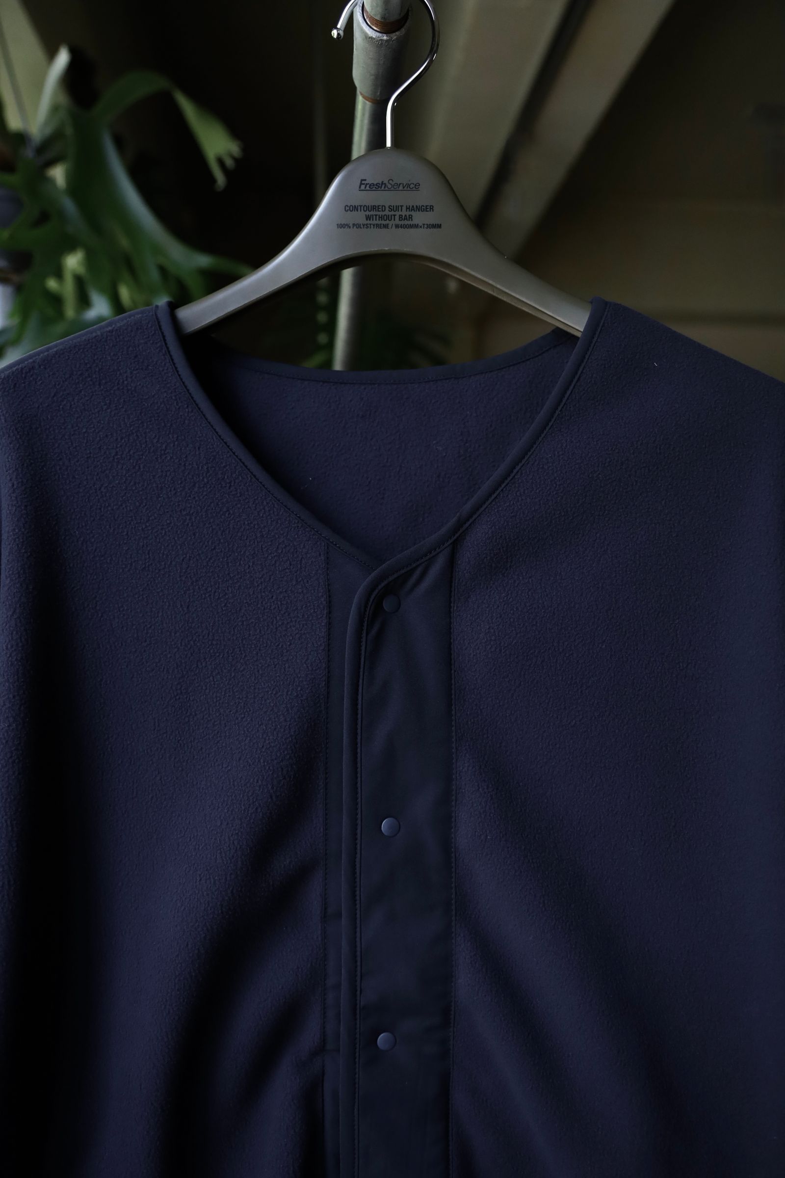 フレッシュサービス SYNTHETIC FLEECE CARDIGAN(FSC243-30093)NAVY