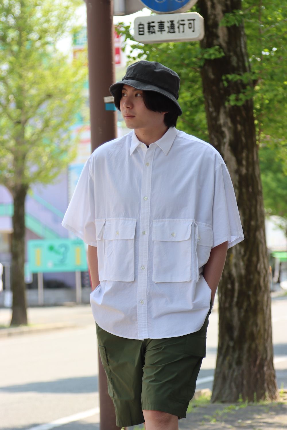 FreshService OXFORD FLAP POCKET L/S SHIRT style.2022.4.20