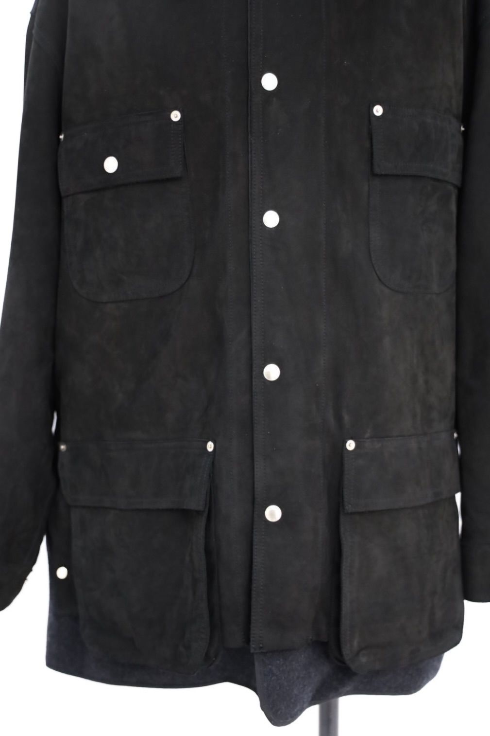 ヨーク 25FW Nuback Leather Coverall Jacket(YK25FW01019B)BLACK☆10月11日(土)新作発売！
