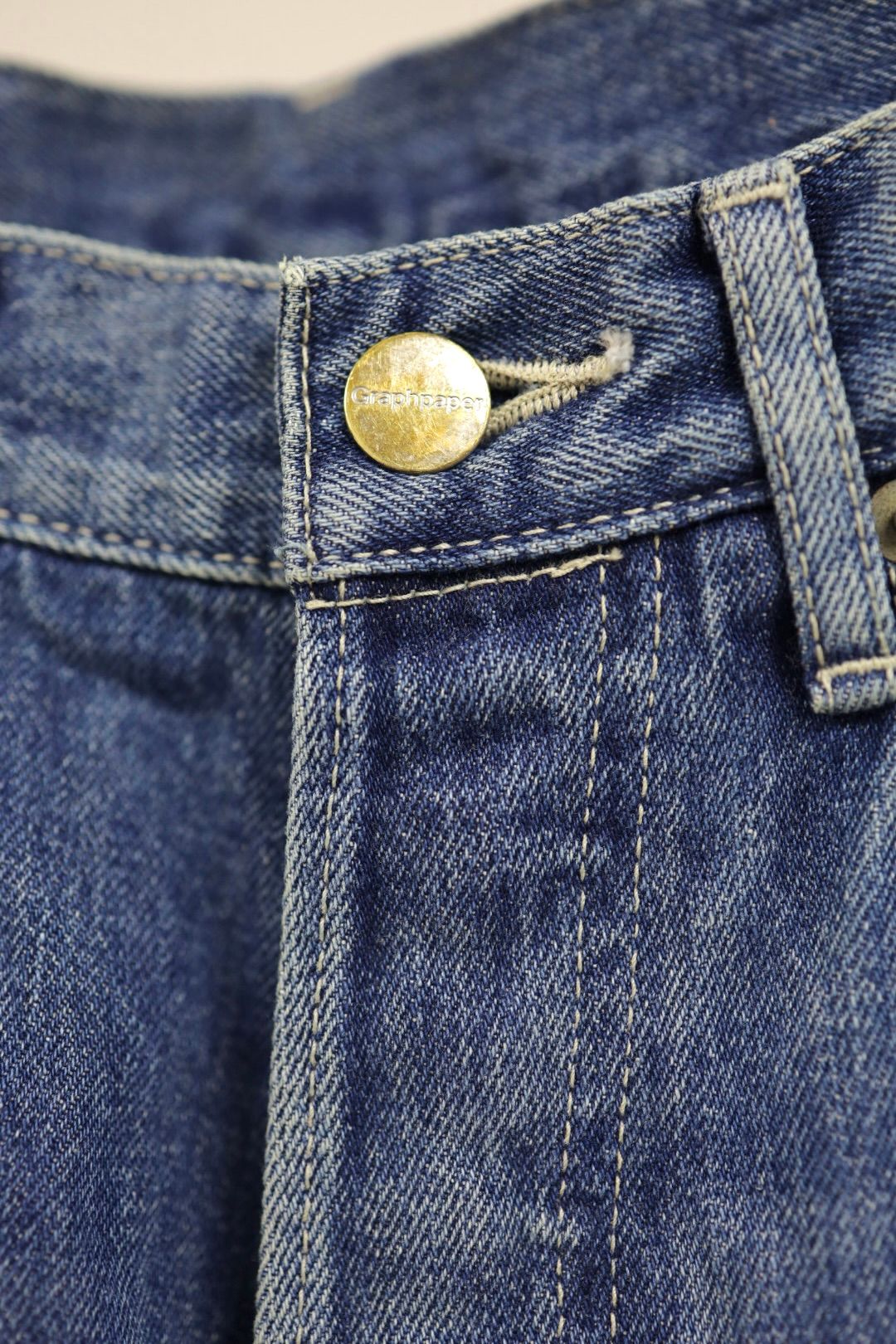 グラフペーパーSelvage Denim Five Pocket Tapered Pants(GU261-40058LB)INDIGO_LIGHT FADE★1月24日(土)発売！