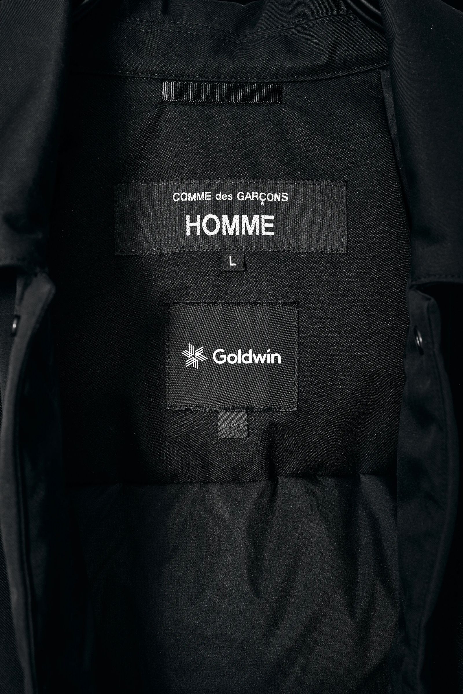 コムデギャルソンオム25FW COMME des GARCONS HOMME×Goldwin ゴアテックス スリーディメンショナル ダウンジャケットBLACK☆11月1日(土)発売！