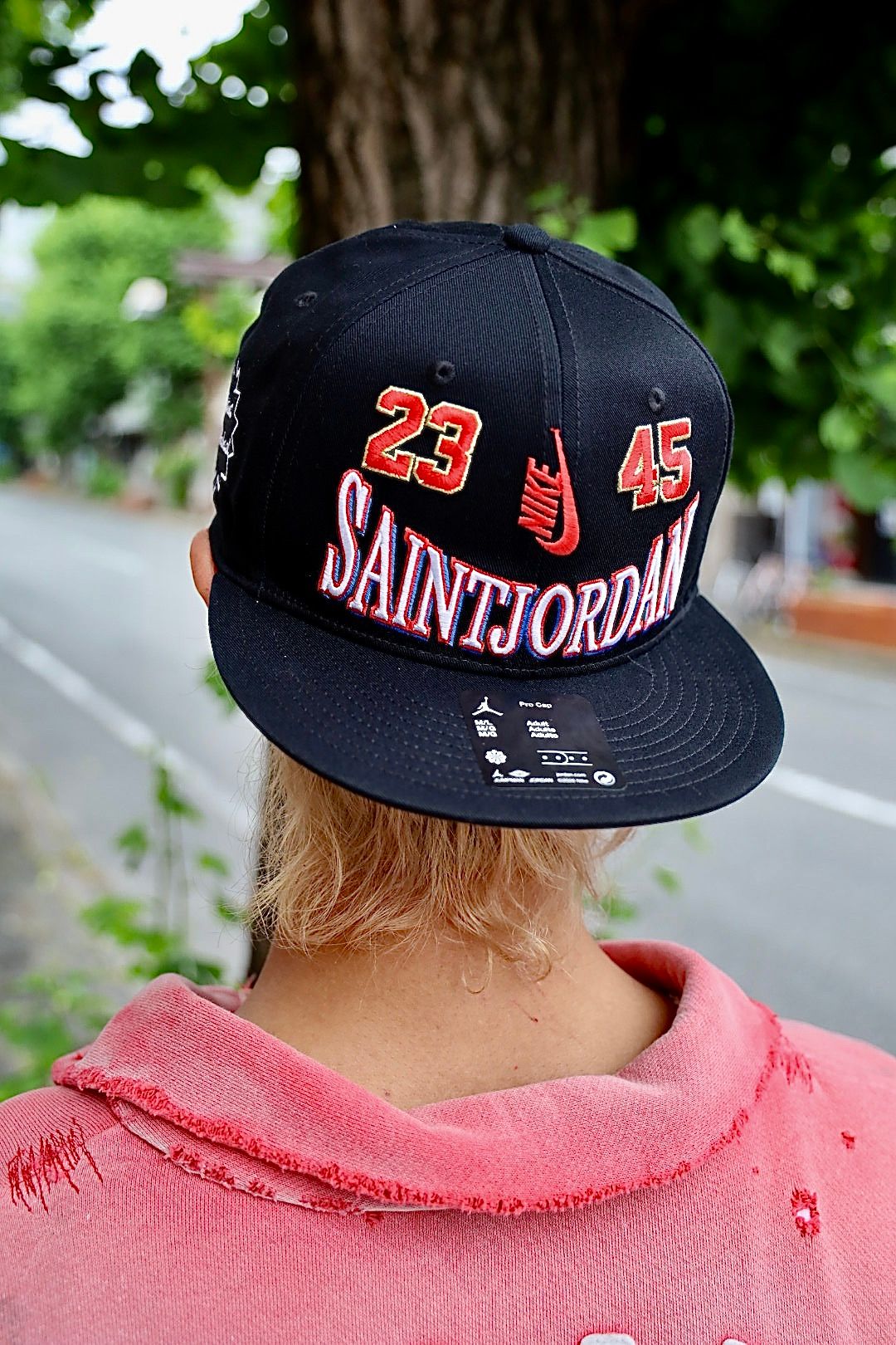 SAINT Mxxxxxx SAINT HALF ZIP SWEAT MARKスタイル
