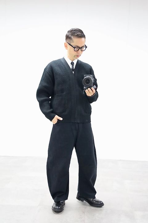 COMME des GARCONS HOMME 26SS 綿エステル片畦カーディガンスタイル2026.3.13.