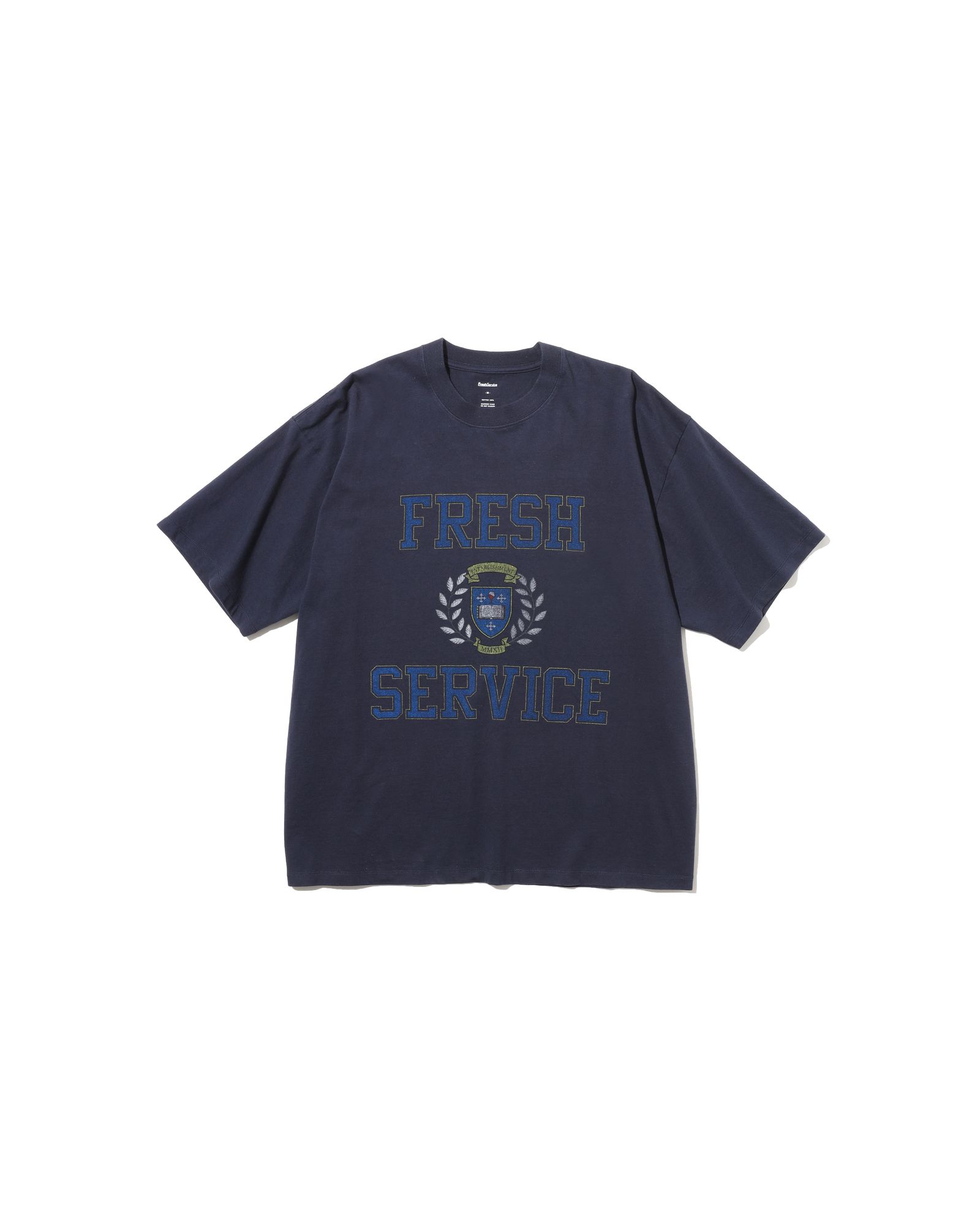 フレッシュサービス CORPORATE PRINTED S/S TEE "COLLEGE"(FSC253-70013)NAVY★8月16日(土)発売！