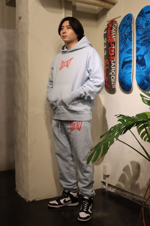 ©SAINT M×××××× 22SS HOODIE_LOGO"SAX BLUE"style.