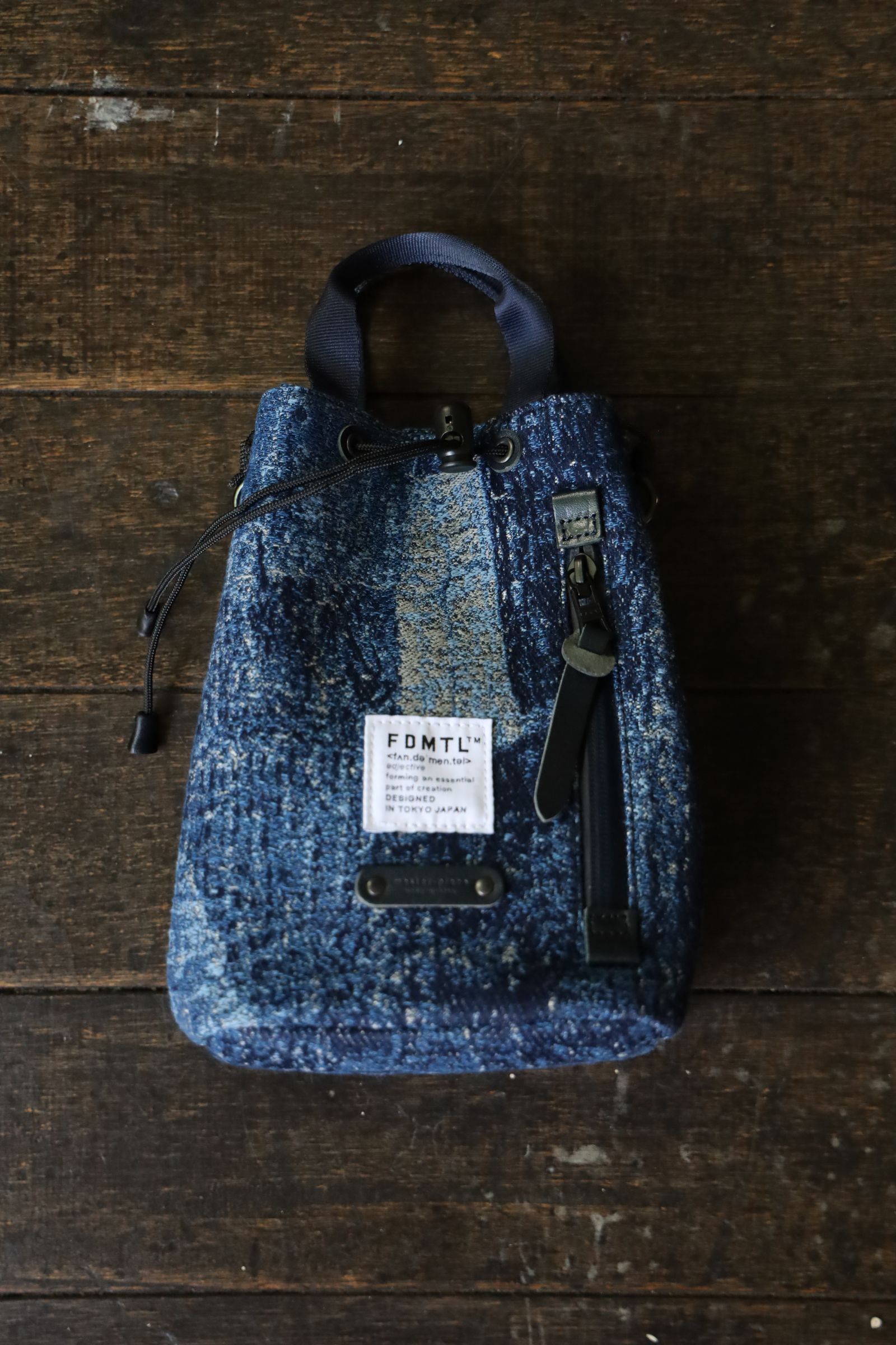 ファンダメンタル ドローストリング master-piece DRAWSTRING BAG (FA24/MP32)BORO