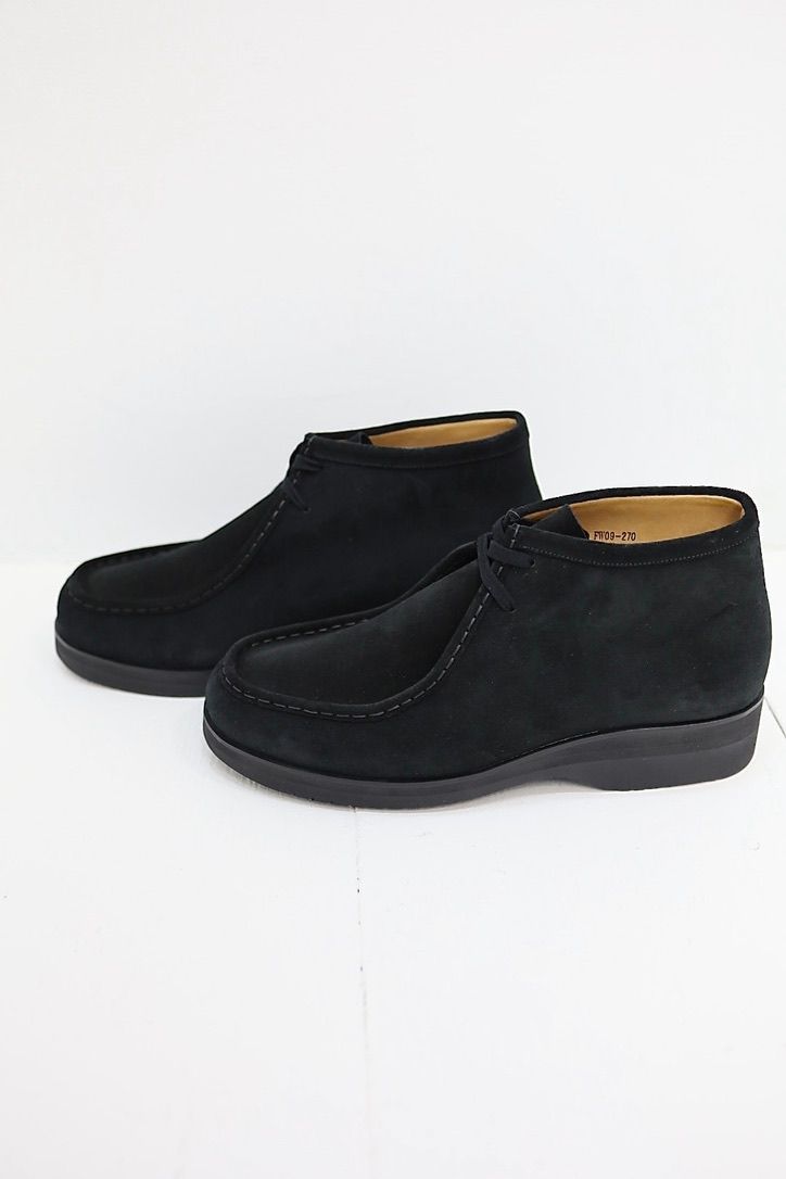 FOOTWORKSフットワークス  チロリアンシューズ Tyrolean shoes in suede leather(F02-0003_M)BLACK☆新作発売！
