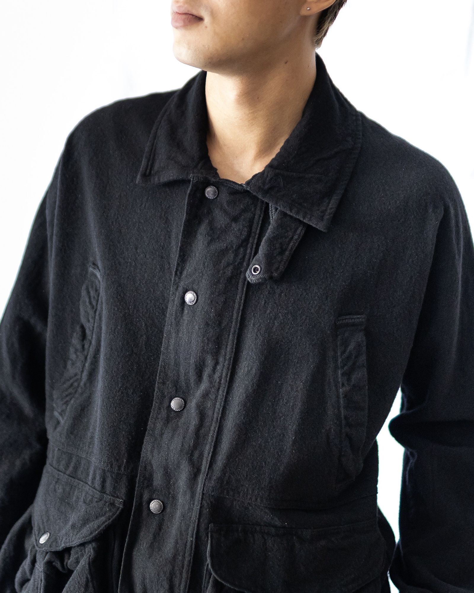 ジュンヤワタナベマン FILSON Wネームウールアクリルツイルジャケット(WP-J012-051)BLACK