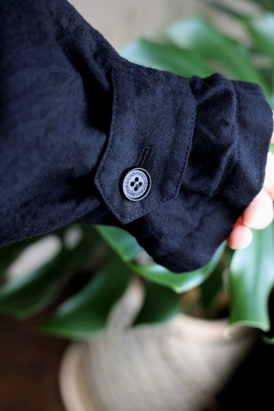 COMME des GARCONS HOMME 26FW ウールサージ製品縮絨コートスタイル