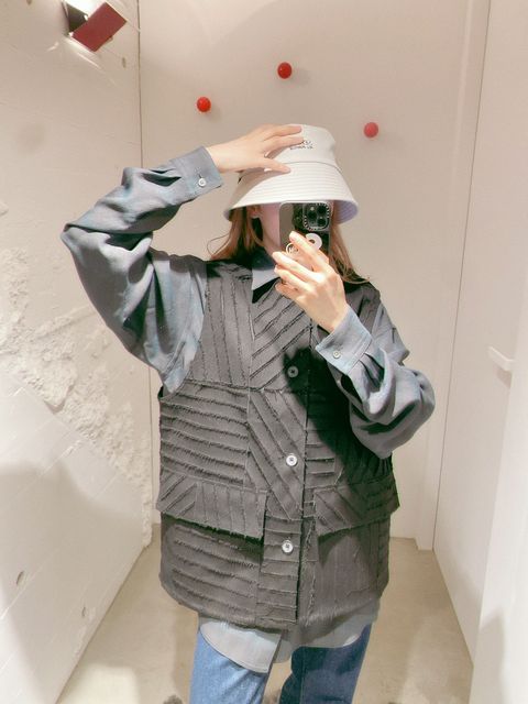 YOKE 新作BONDING OPAL WORK VEST style.2024.2.22