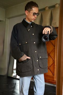 アプレッセ 2026 STYLE2 Vintage Silk Hemp Riding Oiled Jacket(26AAP-01-32)OLIVE☆8月8日(土)発売！