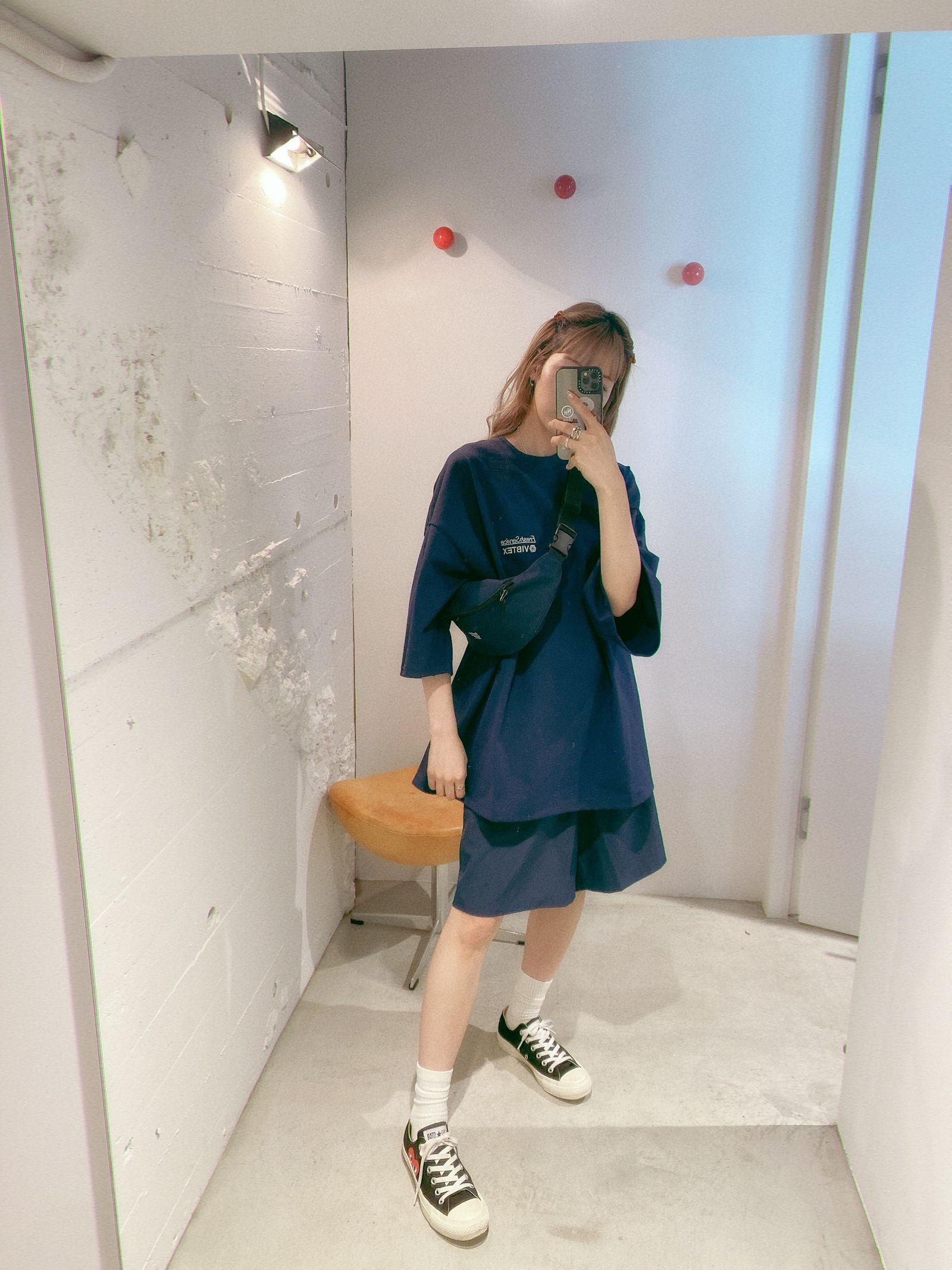 VIBTEX for FreshService S/S CREW NECK TEE(FSC252-70003)NAVY☆再入荷しました！