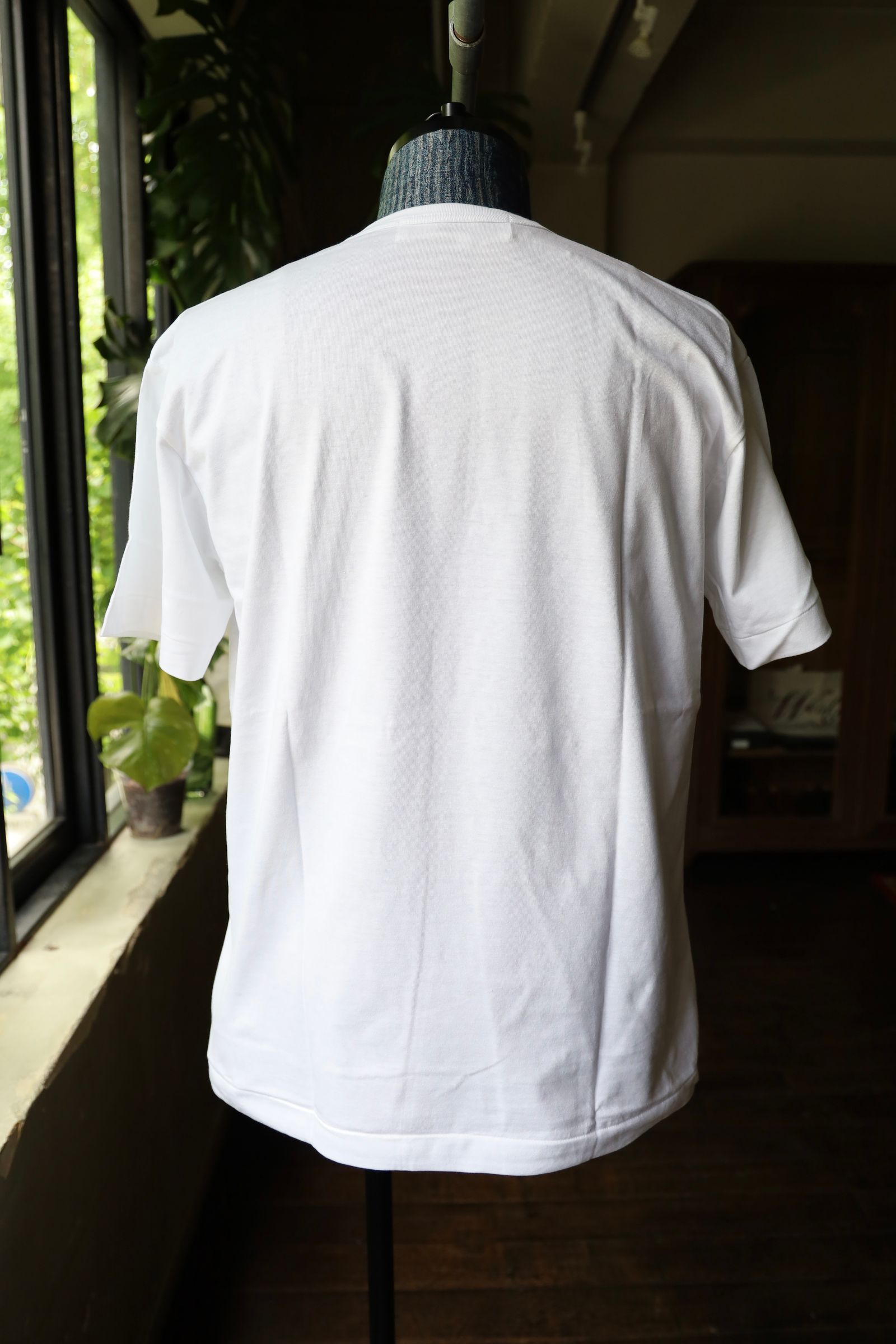 プレイコムデギャルソン ワンポイントTシャツ (WHITE×GOLD HEART)