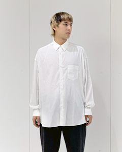 グラフペーパーシャツ Broad L/S Oversized Regular Collar Shirt(GM263-50001B)WHITE☆7月18日(土)新作発売！