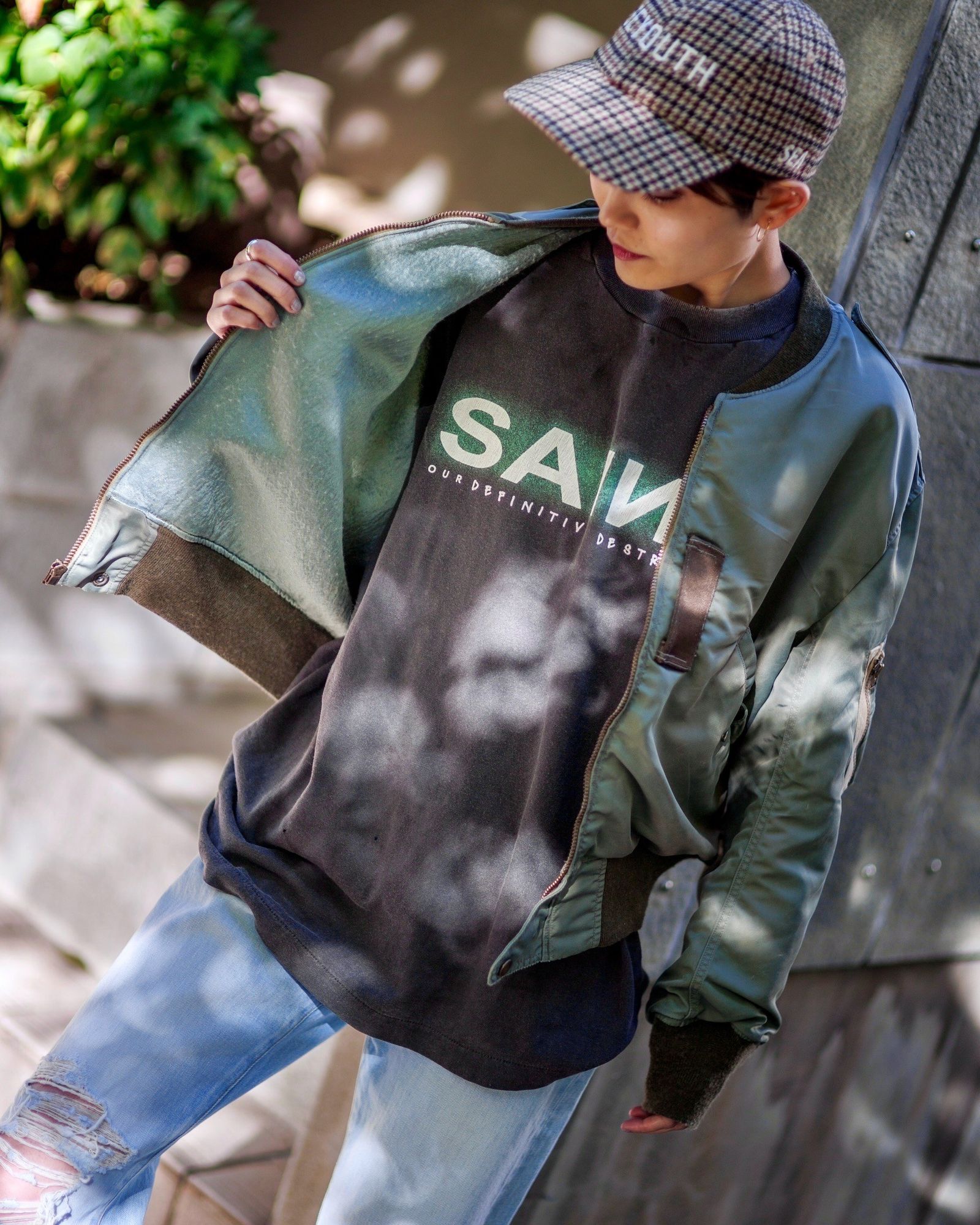 BOW WOW バウワウ L-2B FLIGHT JK(BW242-L2FJ)SAGE GREEN SUNBURN