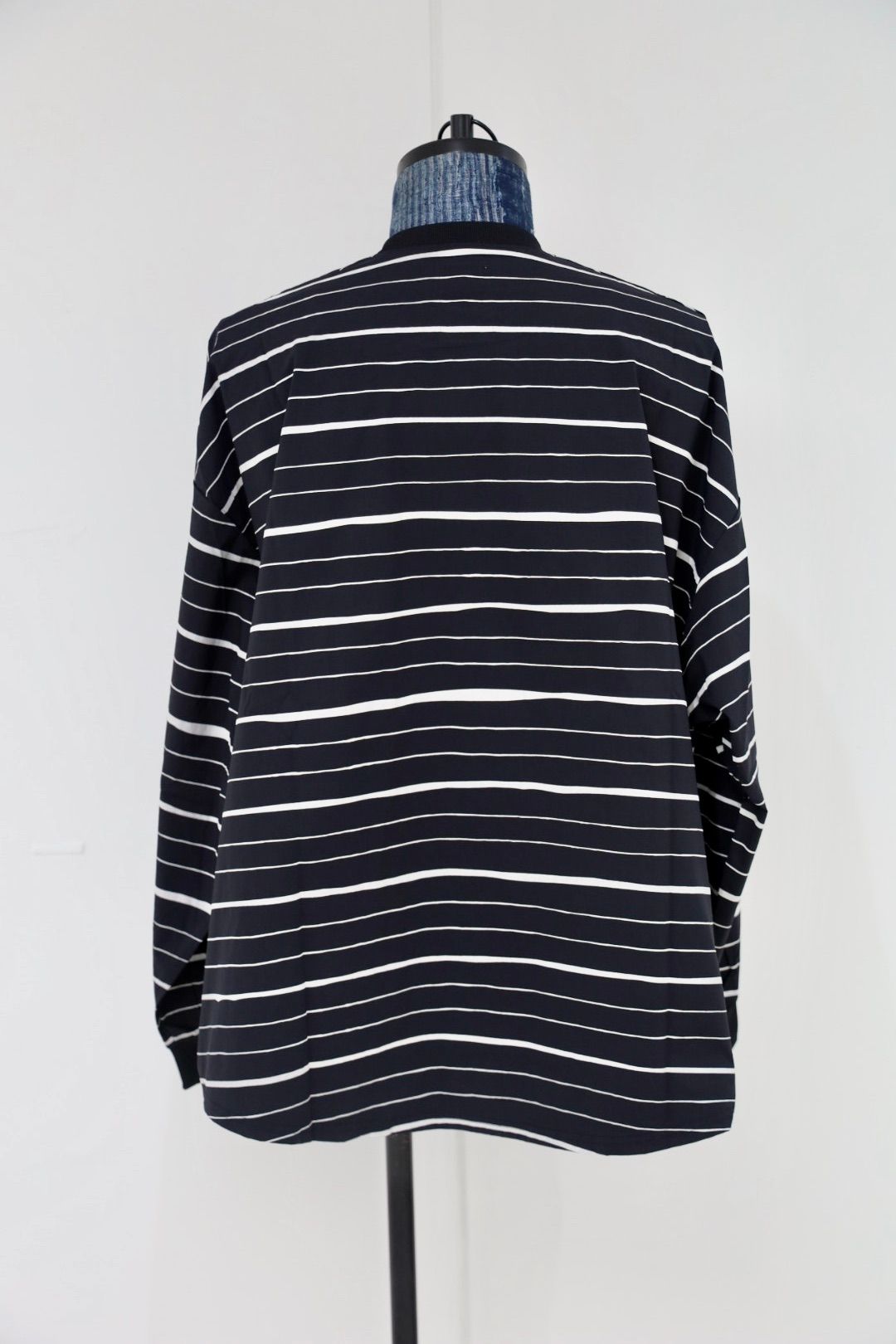 S.F.C 25FW エスエフシー SUPER BIG MIX STRIPE LS NYLON TEE (SFCFW25CS011)Black☆10月25日(土)発売！