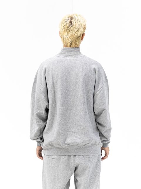 フレッシュサービス CLASSIC TERRY SWEAT HALF ZIP MARKスタイル