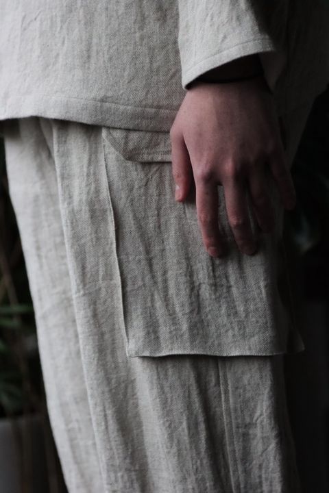 blurhms Linen Twill Hospital Jacket(BHS22S006) style. 2022.01.24.