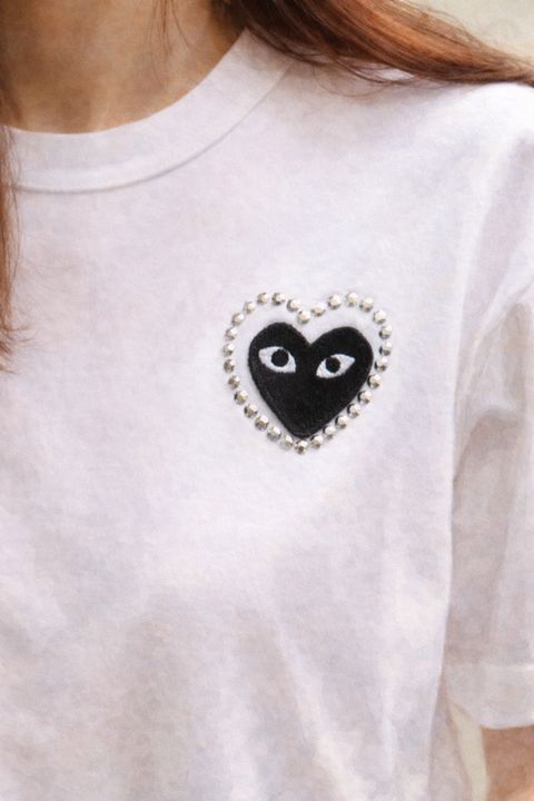 プレイコムデギャルソン METALSTONE Tシャツ(WHITE/BLACK HEART)☆新作発売！