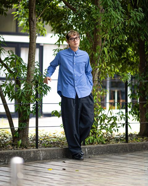 Graphpaper Oxford L/S B.D Box Shirt (BLUE) 8月1日(土)新作発売！