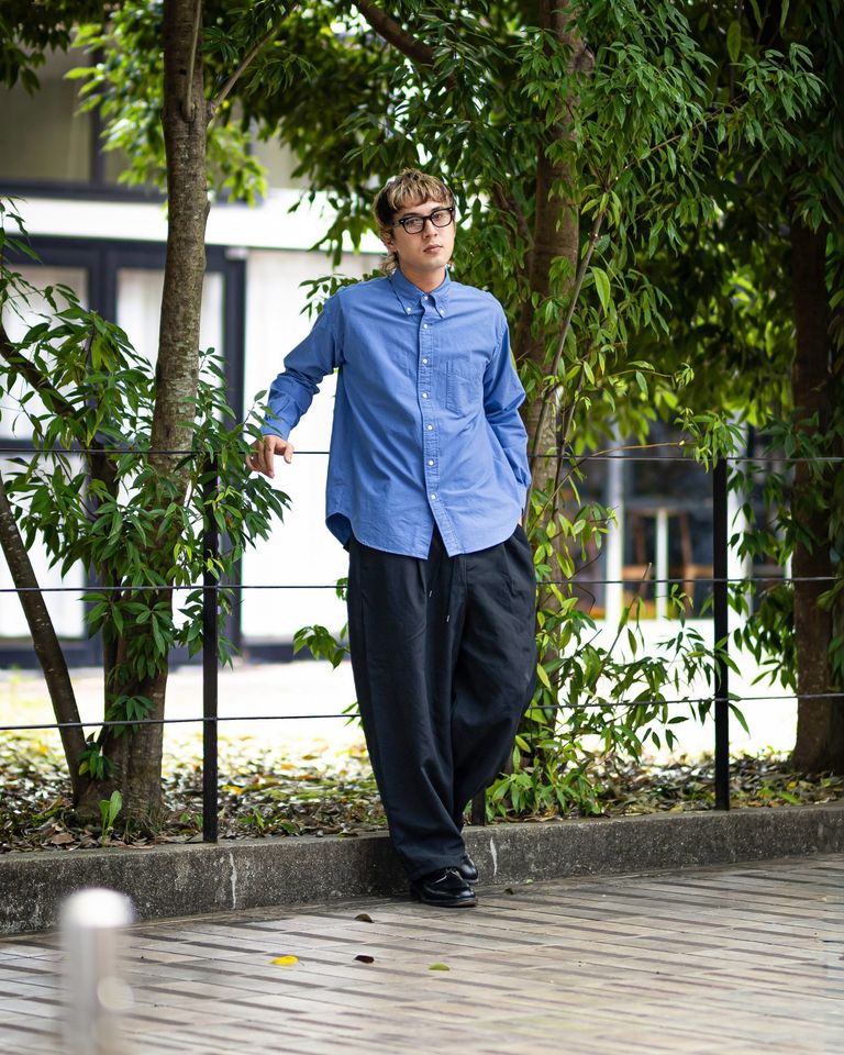Graphpaper Oxford L/S B.D Box Shirt (BLUE) 8月1日(土)新作発売！