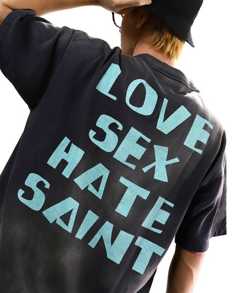 セントマイケル 24SS SAINT Mxxxxxx X SHERMER ACADEMY CELEBRITY Tシャツ style2024.2.22