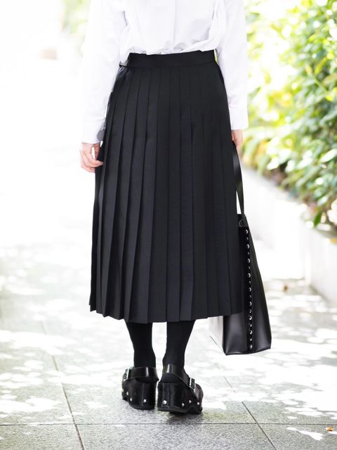 tao 26FW エステルツイルプリーツスカート style.2026.8.6