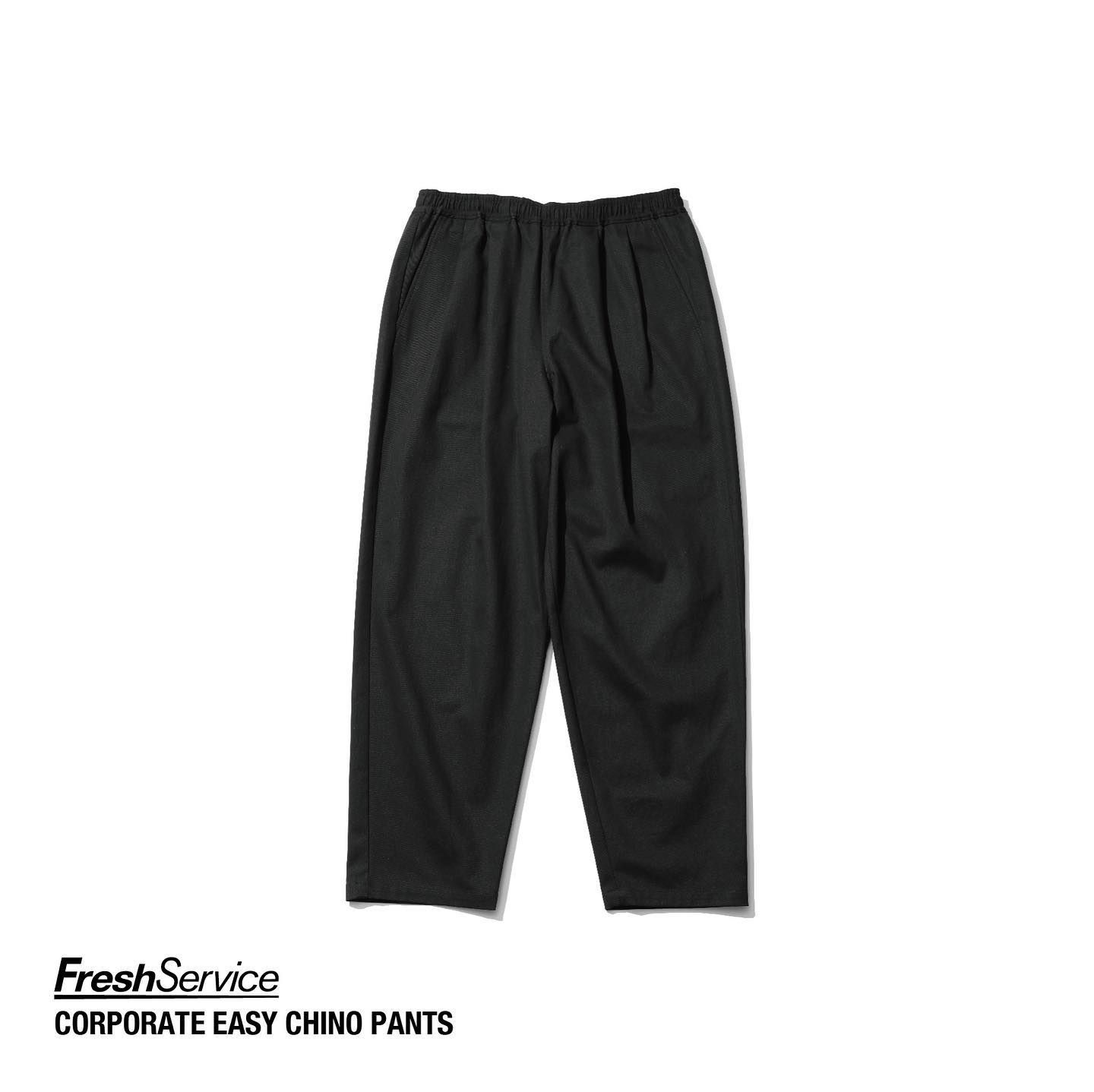 フレッシュサービス CORPORATE EASY CHINO PANTS(FSC253-40093B)BLACK☆8月2日(土)発売！