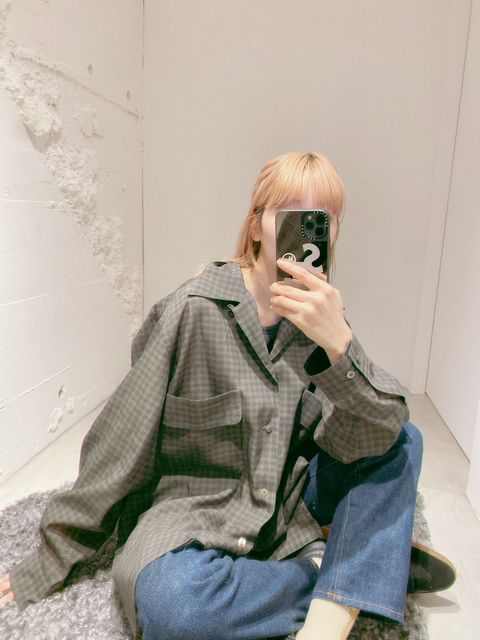 YOKE 新作PIXEL LOW PLAID OPEN COLLAR SHIRT style.2024.2.22