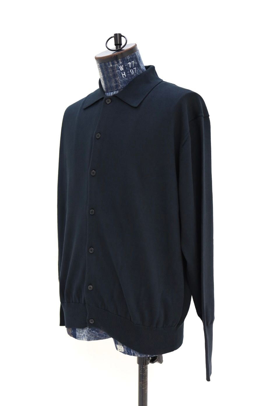 アプレッセ 2026 STYLE1 Cotton Knit Polo Collar Cardigan(26SAP-03-04)BLACK☆2月7日(土)発売！